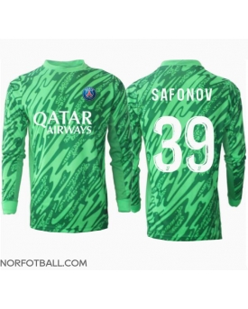 Billige Fotballdrakt Paris Saint-Germain Matvei Safonov #39 Keeper Replika Hjemmedrakt 2024-25 Langermet